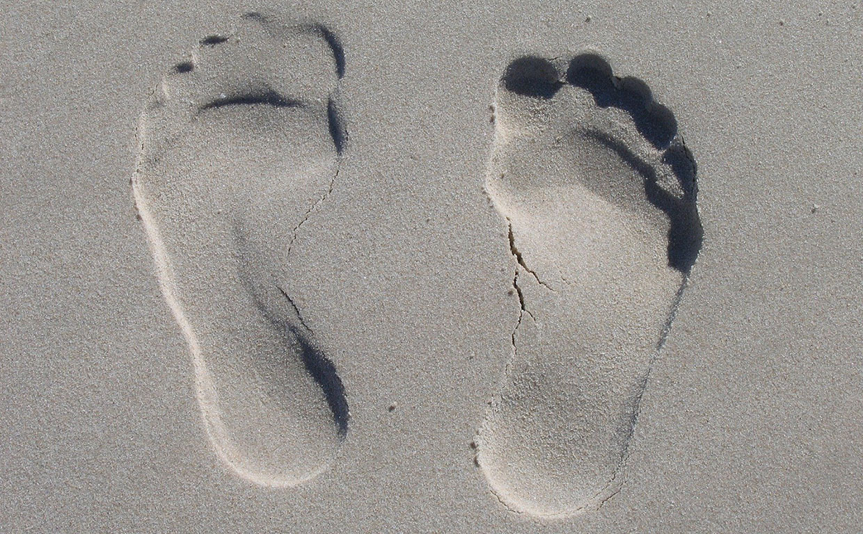 El cuidado de los pies para caminar