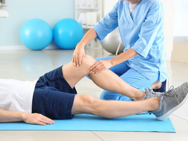 Fisioterapia para la recuperación de la rodilla